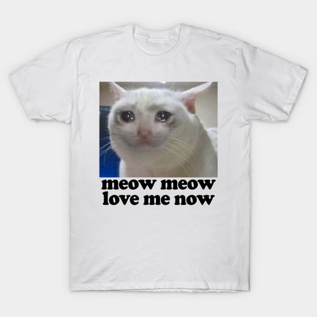 Meow Meow, Love Me Now T-Shirt by DankFutura